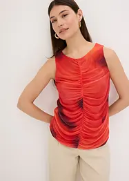 Gedessineerde top van zacht mesh, bonprix