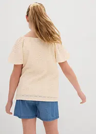 Shirt met broderie anglaise, bonprix