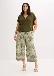 Jersey broek met paisley motief, bonprix