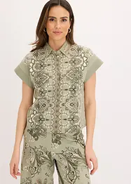 Oversized shirt met paisley motief, bonprix