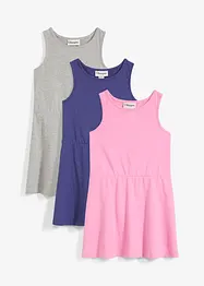 Jerseyjurk met biologisch katoen (set van 3), bonprix