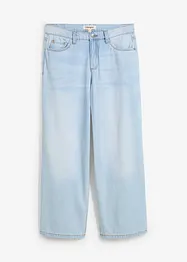 Baggy jeans mid waist super soft, cropped, bonprix