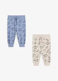 Baby shirtbroek (set van 2) van biologisch katoen, bonprix
