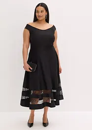 Carmen jurk met kant en riem, bonprix