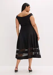 Carmen jurk met kant en riem, bonprix