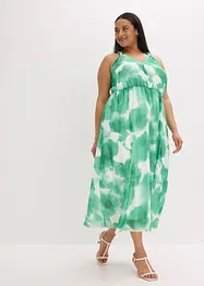Chiffon jurk met bandjes en decoratieve accessoires, bonprix