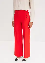 Twill broek met docoratieve knopen, bonprix