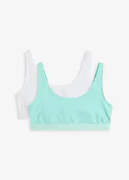 Bralette met biologisch katoen (set van 2), bonprix