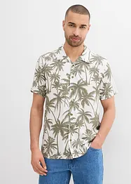 Overhemd met reverskraag en korte mouwen, slim fit, bonprix