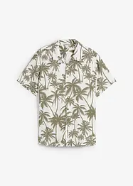 Overhemd met reverskraag en korte mouwen, slim fit, bonprix