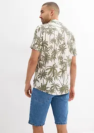 Overhemd met reverskraag en korte mouwen, slim fit, bonprix