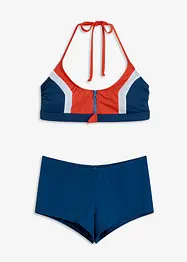 Halter bikini met ritssluiting (2-dlg. set), bonprix