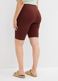Comfortabele high waist biker short van geribde jersey, bonprix