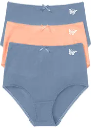 Tailleslip (set van 3) met biologisch katoen, bonprix