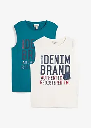 Muscle shirt van puur katoen (set van 2), bonprix