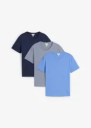 T-shirt met V-hals (set van 3), bonprix