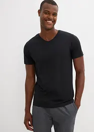 T-shirt met V-hals (set van 5), bonprix
