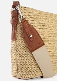 Schoudertas in rieten look, bonprix