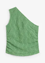 One shoulder top van gestructueerd materiaal, bonprix
