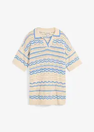 Gebreid shirt van een luchtige katoen-linnenmix, bonprix