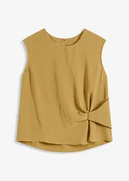 Mouwloze bloes met knoop, bonprix