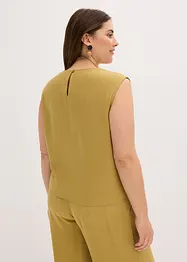 Mouwloze bloes met knoop, bonprix