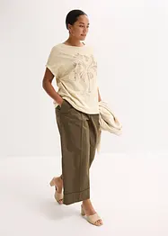 Katoenen shirt met studs applicatie, bonprix
