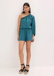 One-schouder blouse met linnen, bonprix