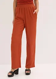 Jersey broek van crèpe, bonprix