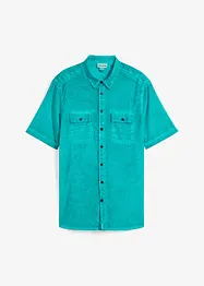 Overhemd met korte mouwen in washed out look, bonprix