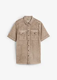 Overhemd met korte mouwen in washed out look, bonprix
