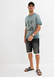 T-shirt in een verwassen look van biologisch katoen, bonprix