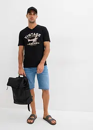 Sweat jeans bermuda, slim fit (set van 2), bonprix