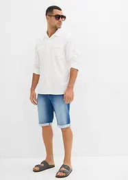 Sweat jeans bermuda, relaxed fit, bonprix