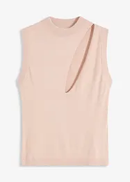 Gebreide top met cut-outs, bonprix