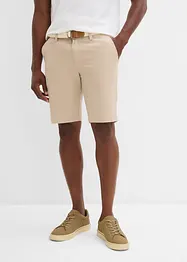 Stretch bermuda met riem, regular fit, bonprix