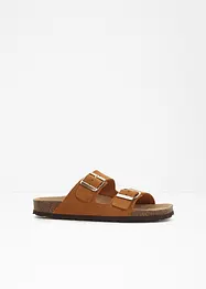 Leren slippers, bonprix