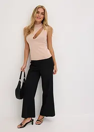 Gebreide top met cut-outs, bonprix