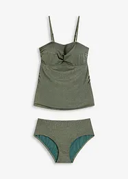 Tankini met gouddraad (2-dlg. set), bonprix