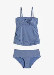 Tankini (2-dlg. set) met gouddraad, bonprix