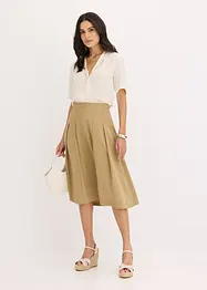 Plooirok van soepele viscose, bonprix