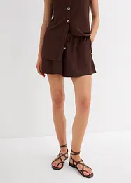 Instap short van gestructureerde crêpe, bonprix