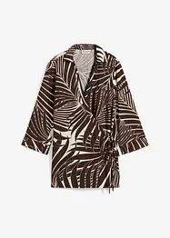 Kimono blouse in linnen look, bonprix