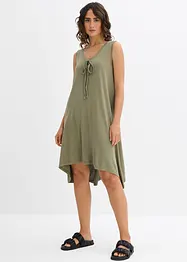 Jersey jurk met vetersluiting, bonprix