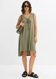 Jersey jurk met vetersluiting, bonprix