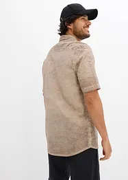 Overhemd met korte mouwen in washed out look, bonprix