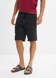 Jeans bermuda met elastiek opzij, classic fit, bonprix