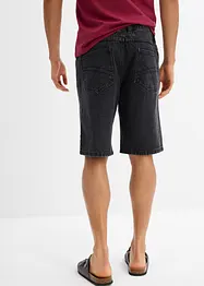 Jeans bermuda met elastiek opzij, classic fit, bonprix