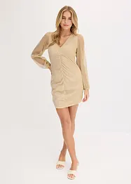 Mini jurk met rimpels, bonprix