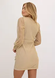 Mini jurk met rimpels, bonprix